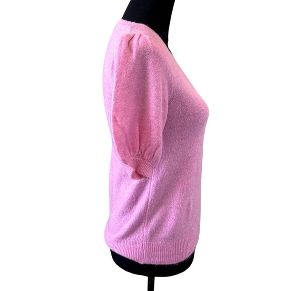 NEW VERO MODA Elly V-Neck Puff Sleeve Knitted Sweater Size S - Picture 5 of 9